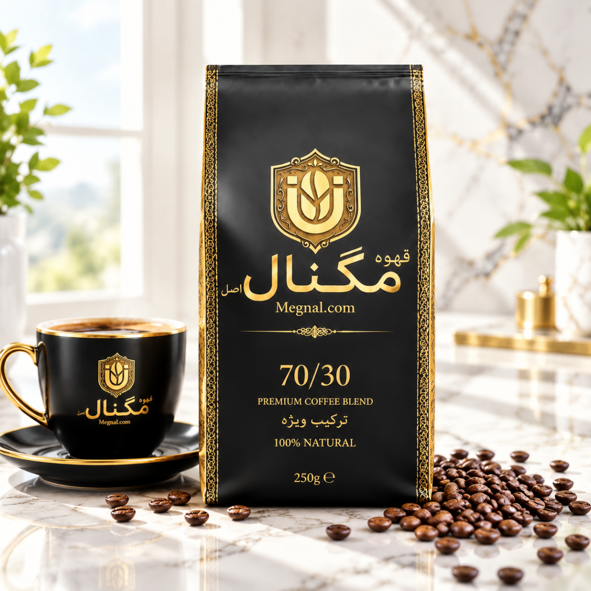 قهوه مگنال میکس ۳۰/۷۰ | ترکیب لوکس عربیکا و روبوستا (میکس ملایم و معطر) - تصویر 6