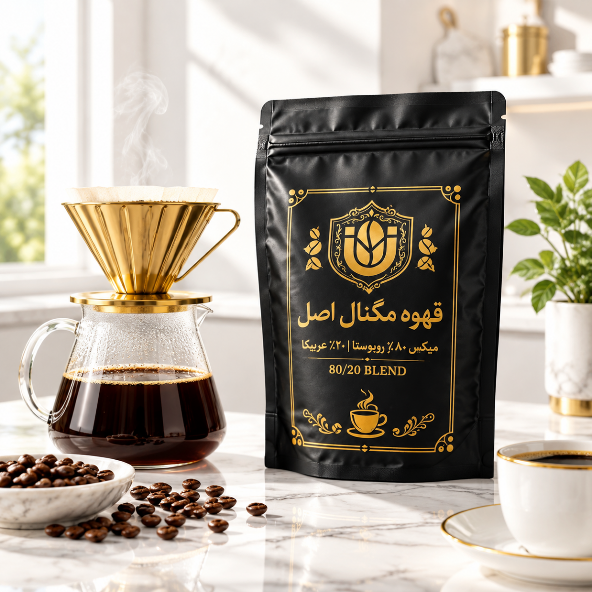 میکس قهوه مگنال سری پرقدرت (نسبت ۲۰/۸۰) | ترکیب فوق غلیظ با حداکثر کافئین