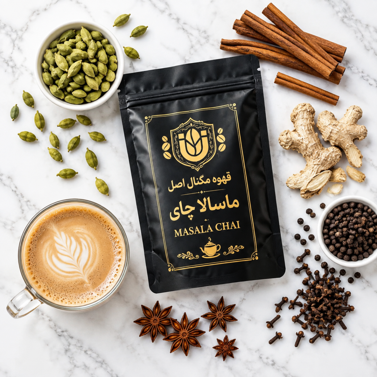 چای ماسالا مگنال | ترکیب جادویی ادویههای اصیل | نوشیدنی گرم و آرامشبخش - تصویر 7