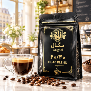 میکس امضای مگنال ۶۰/۴۰ | جادوی عربیکا و لطافت بی‌نظیر | سری کلاسیک (Smooth & Aromatic)