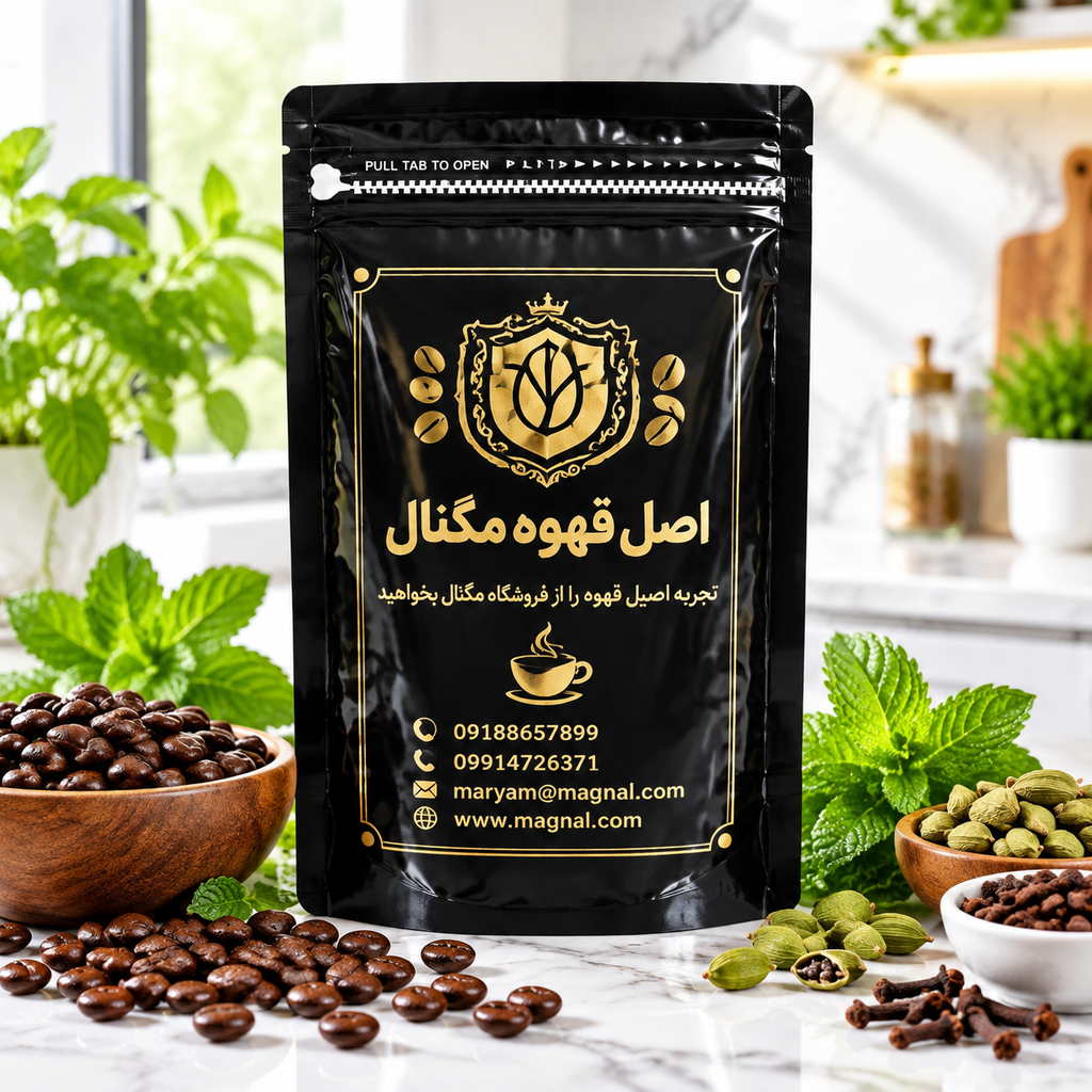 قهوه اصیل مگنال ترکیب نعنا، هل و میخک (طعم خنک، اسپایسی و انرژیبخش)