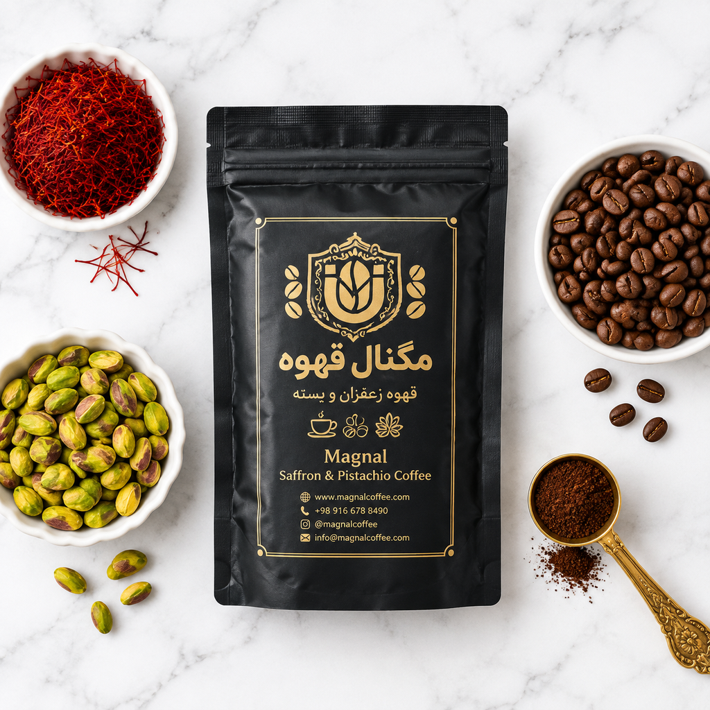 قهوه ویژه زعفران و پسته مگنال | Magnal Saffron & Pistachio Blen - تصویر 3