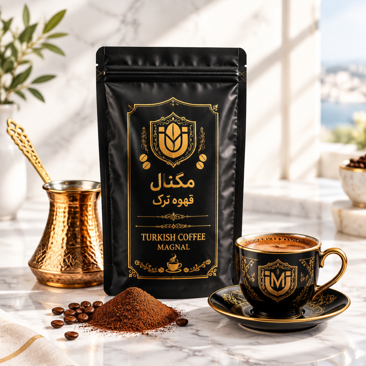قهوه ترک کلاسیک مگنال (آسیاب بسیار نرم و عطر اصیل)