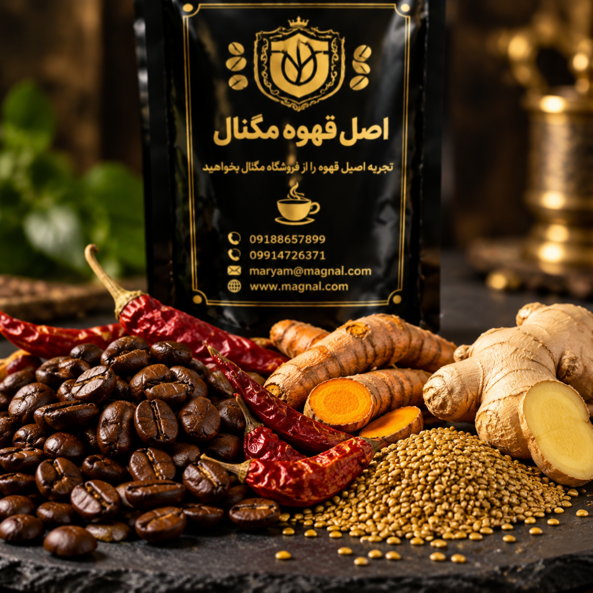 قهوه نعنا و رازیانه مگنال (ترکیب تخصصی آرام بخش گوارش و انرژی بخش) - تصویر 3