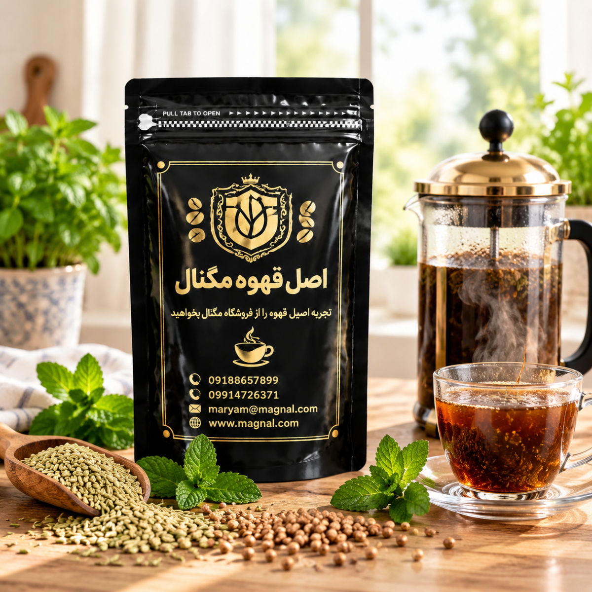قهوه نعنا و رازیانه مگنال (ترکیب تخصصی آرام بخش گوارش و انرژی بخش) - تصویر 4