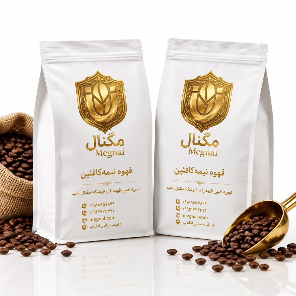 ):قهوه نیمهکافئین اصل مگنال (Megnal Half-Caff Blend) – دان و آسیاب شده